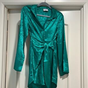 Runway the Label short tie silk dress